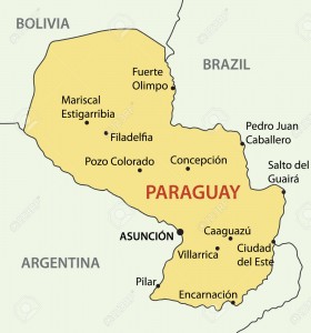Republic of Paraguay - vector map